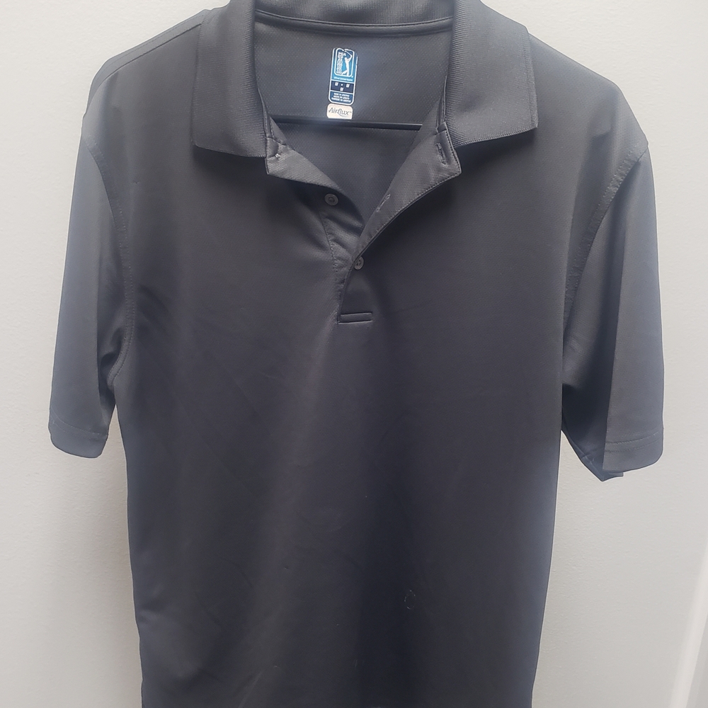 PGA Tour Men's Classic Black Polo Shirt